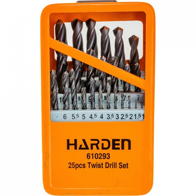 Набор сверл по металлу HARDEN 610293 1625841